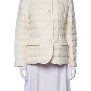 Herno Women's Cream Quilted Blazer
